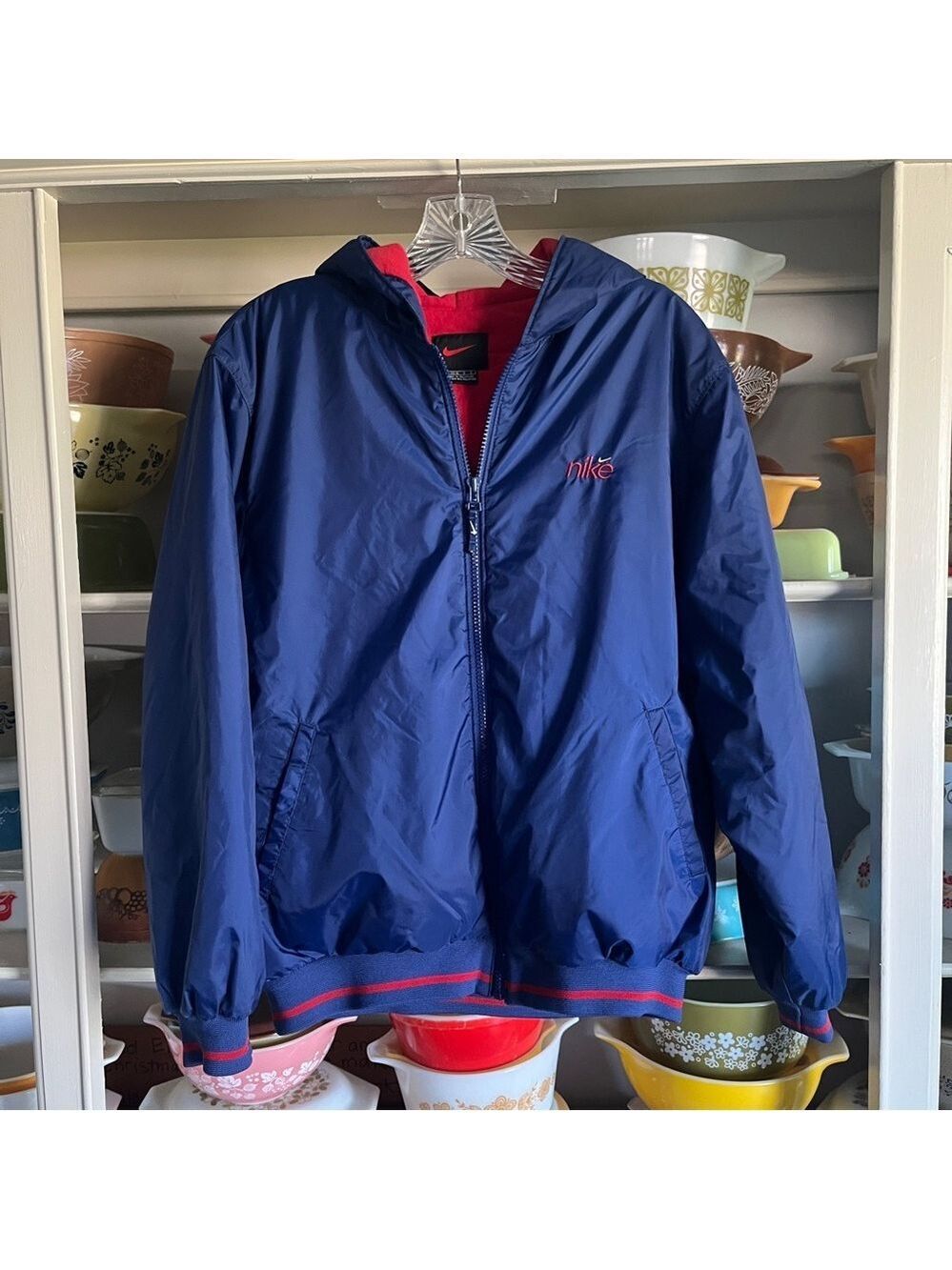 Vintage Nike Blue Light Puffer Jacket - Boys Size Large (14-16)
